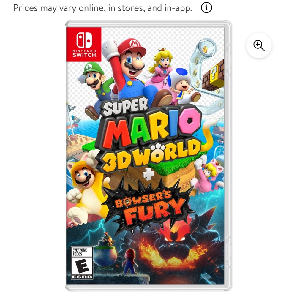 Nintendo Switch Game Super Mario 3D World + Bowser’s Fury